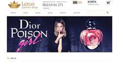 Desktop Screenshot of lotusparfemshop.com